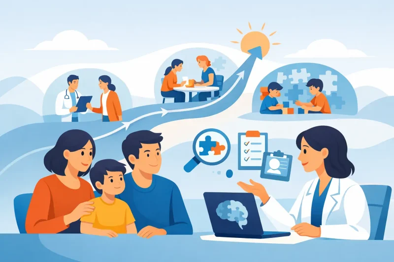 An Example Autism Diagnosis Journey for Families